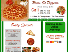 Tablet Screenshot of mainstpizza.biz